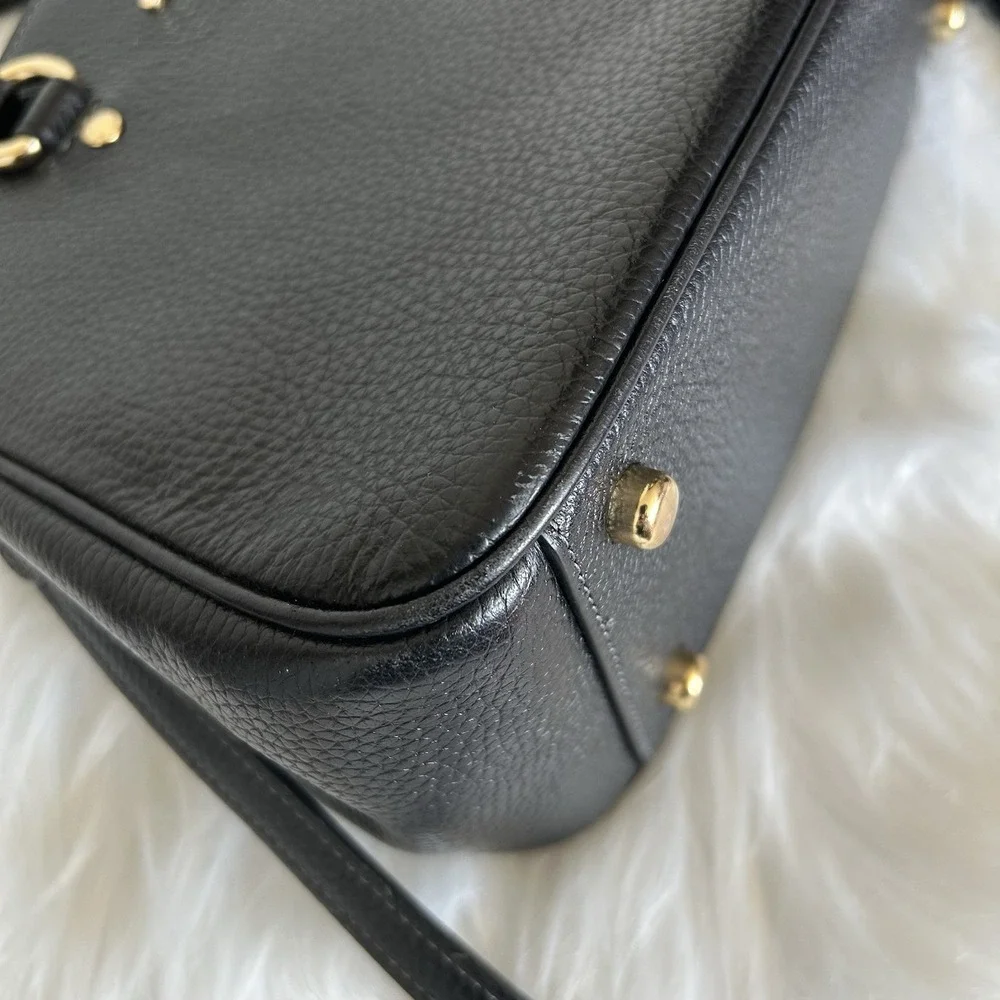 Coach Savannah Small Black Pebbled Leather Satchel Shoulder Bag Excellent - Picture 7 of 16